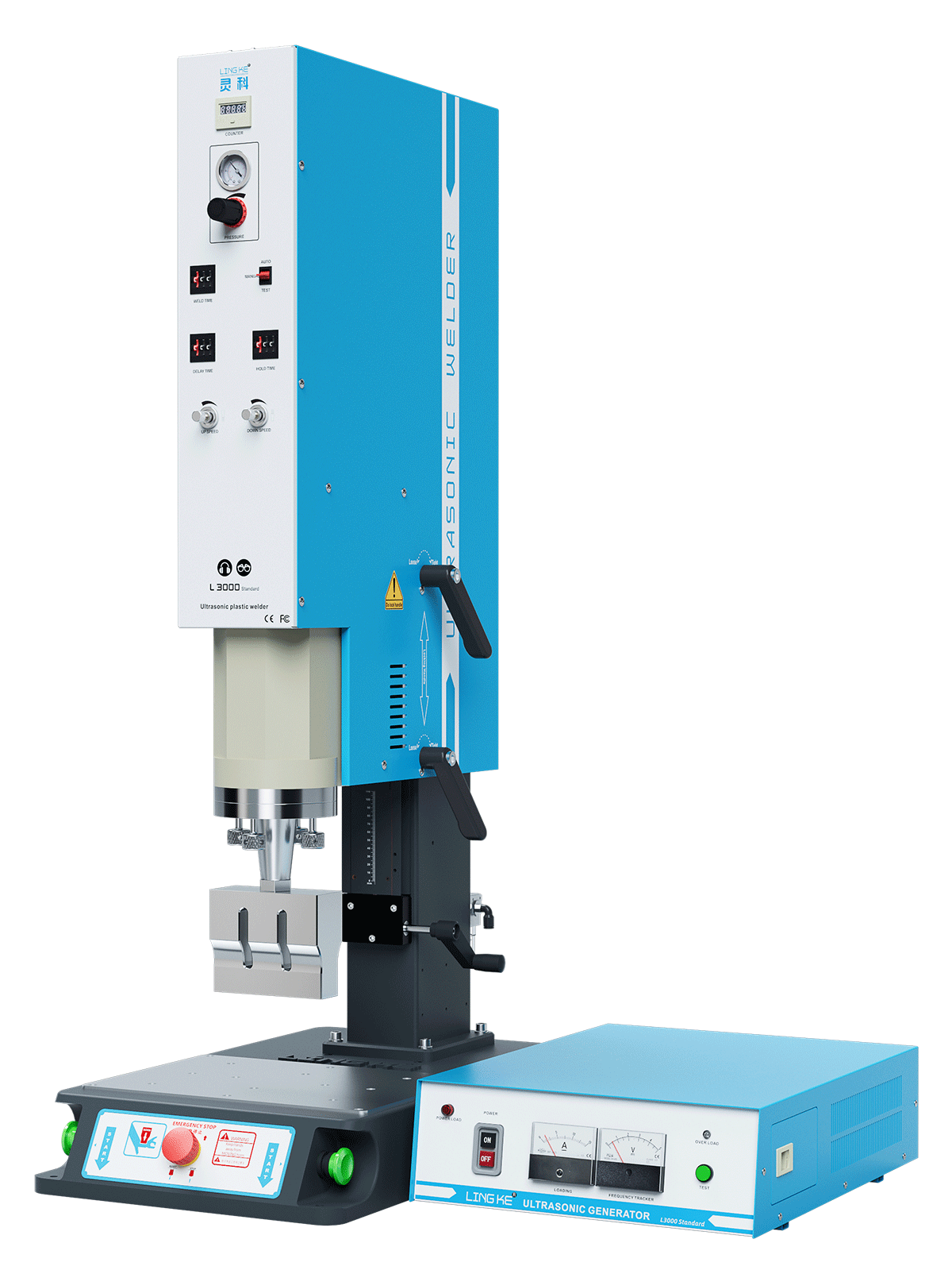 靈科超聲波塑料焊接機(jī) 方立柱 15kHz-2600/3200W L3000 Standard 模擬